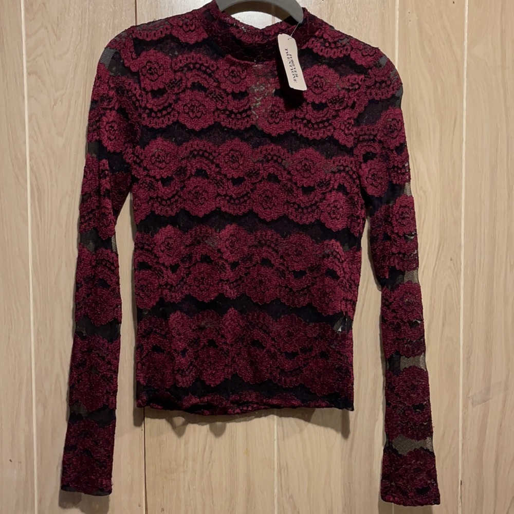 Semi sheer blouse